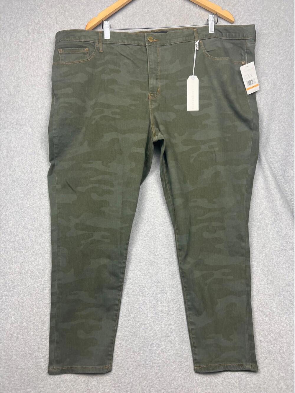 Anthropologie Sanctuary Denim Camo Ankle Skinny Stretch Pants Womens Plus 24W